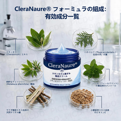 CleraNaure® 肌凹凸リファインクリーム｜気になる肌の盛り上がり・ほくろ・シミにアプローチ 刺激の少ない自宅スキンケアクリーム