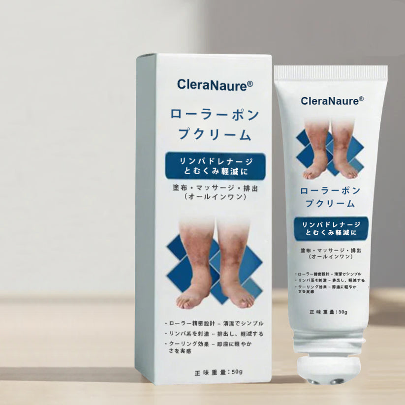 CleraNature® リンパドレナージと腫れの緩和のためのロールオン ポンプ クリーム