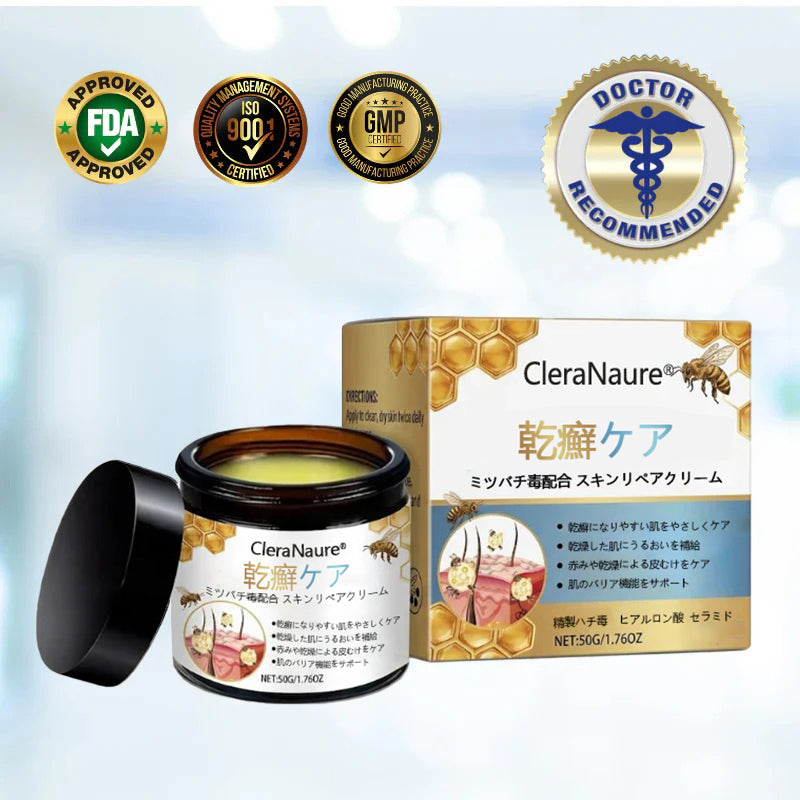 🐝CleraNature® PsoriaSoothe 蜂毒配合スキンリジェネレーティングクリーム