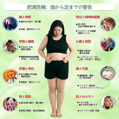 ✨Slim Latte®＆NAD+ 8-in-1 ナノ強化フォーミュラ【アップグレード版】内臓脂肪 / 肥満 / 糖尿病 / 睡眠時無呼吸 / 関節ケア / 肌のたるみ 集中サポート ✨