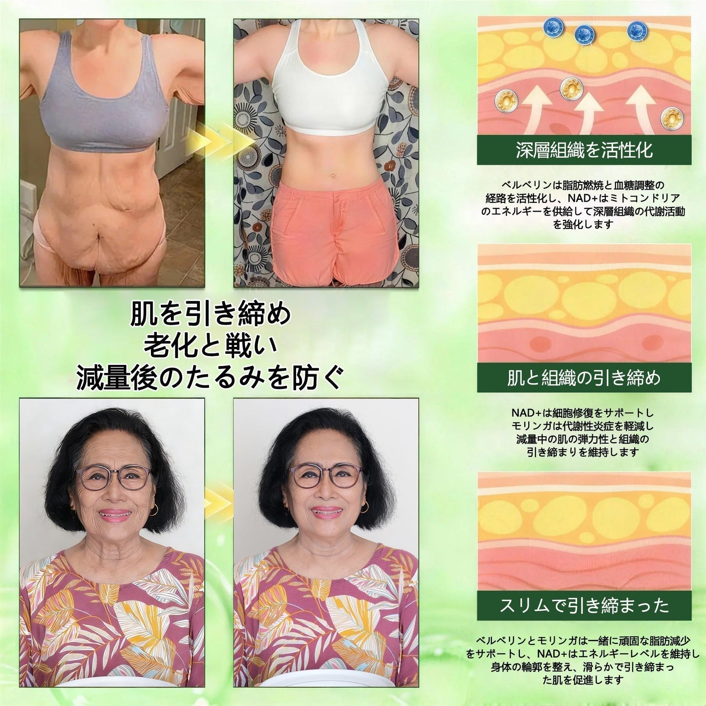 ✨Slim Latte®＆NAD+ 8-in-1 ナノ強化フォーミュラ【アップグレード版】内臓脂肪 / 肥満 / 糖尿病 / 睡眠時無呼吸 / 関節ケア / 肌のたるみ 集中サポート ✨
