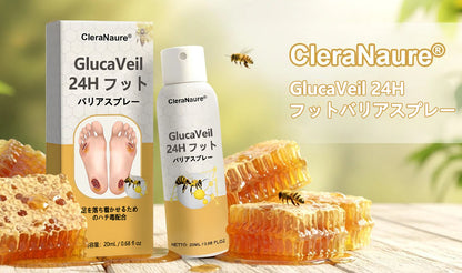 CleraNaure® GlucaVeil 24 時間フットケア スプレー